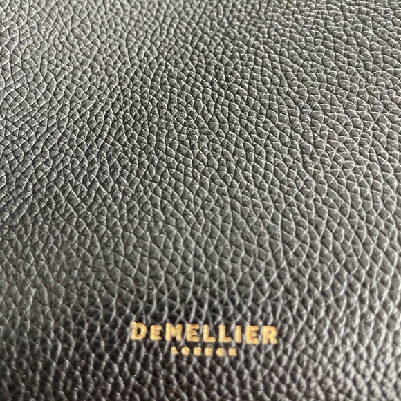 DeMellier Elegant Black Tote with Gold Detail - Picture 10 of 10